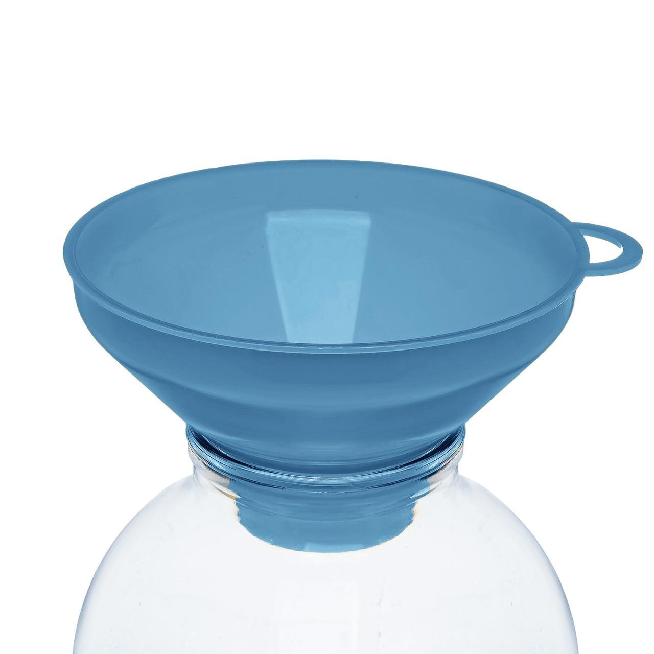Воронка пластикова Ø 15,5 см з широким горлом на банку Блакитний (1900613702) - фото 2