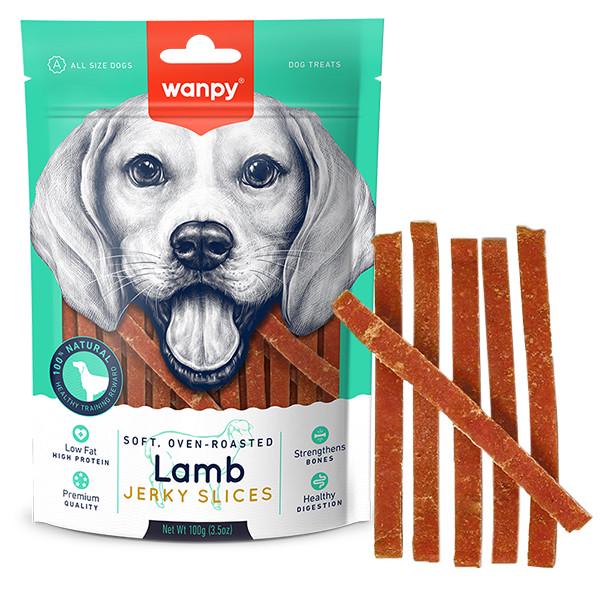 Лакомство для собак Wanpy Soft Lamb Jerky Slices филе ягненка вяленое слайсы 100 г (LA-03S)