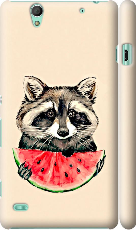 Чохол на Sony Xperia C4 E5333 Єнотик з кавуном (4605m-295-42517) Чохол на Sony Xperia C4 E5333 Єнотик з кавуном (4605m-295-42517)