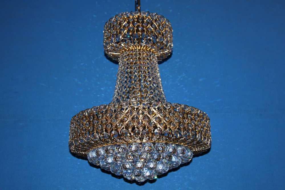 Кришталева люстра L0493/12 Білий/Золото (AN000421)