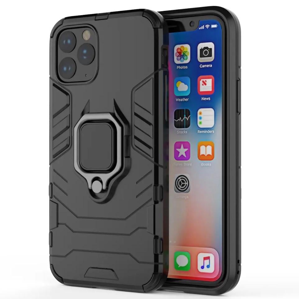 Чехол бампер Primolux Ring Armor для Apple iPhone 11 Pro - Black