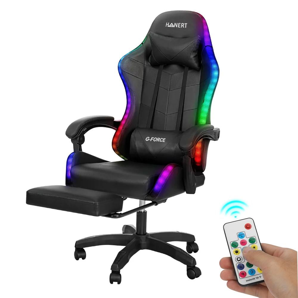 Крісло геймерське з підсвічуванням Hanert G-Force RGB Black - фото 4