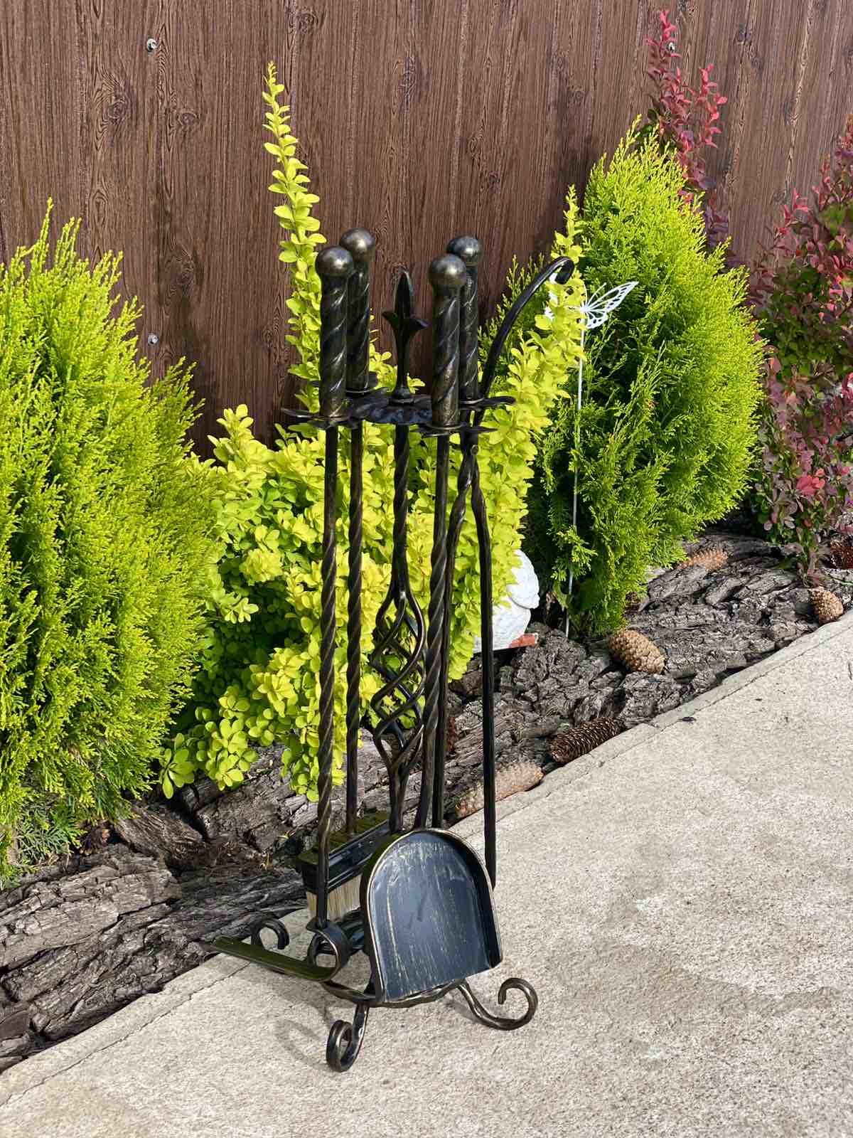 Набор каминных принадлежностей кованый (Vi_0012) - фото 2 Набор каминных принадлежностей кованый (Vi_0012) - фото 2