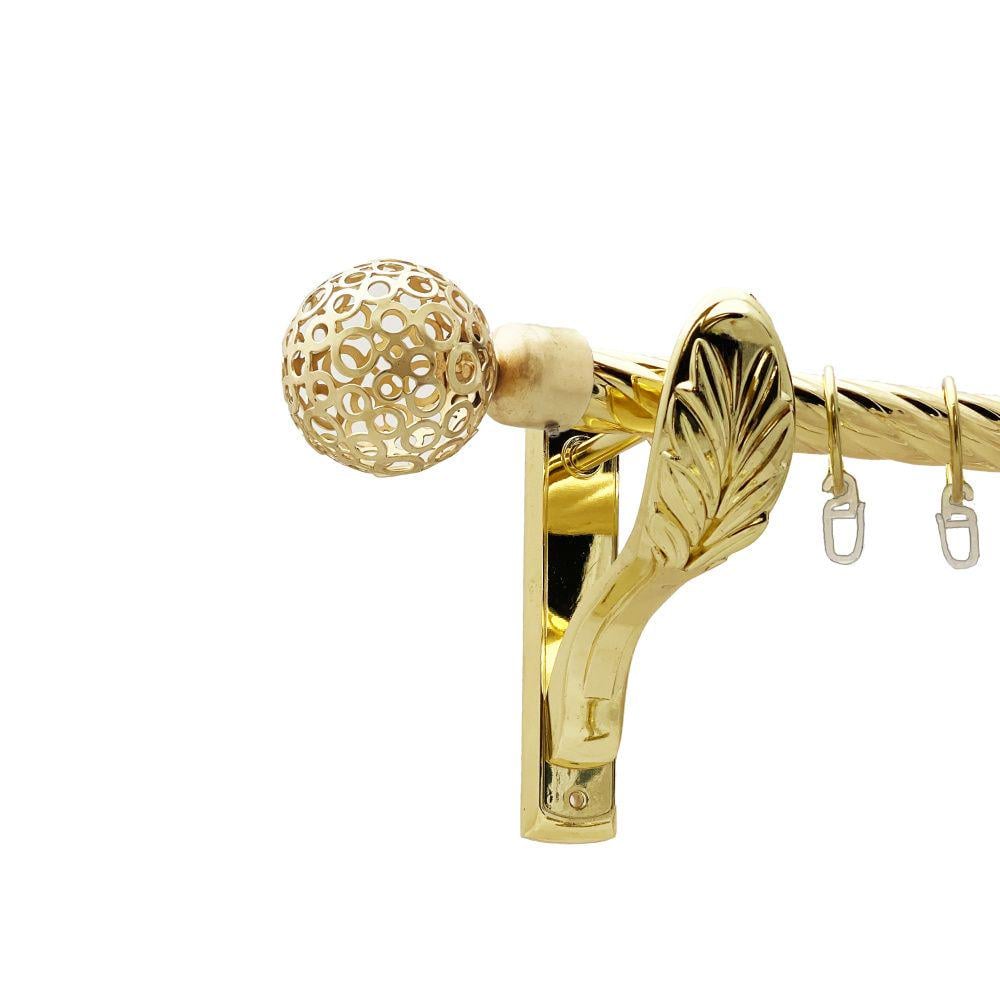 Карниз Orvit Савона металевий однорядний ретро скручена труба кільце металеве 25 мм 160 см Золото (00-00021739) Карниз Orvit Савона металевий однорядний ретро скручена труба кільце металеве 25 мм 160 см Золото (00-00021739)