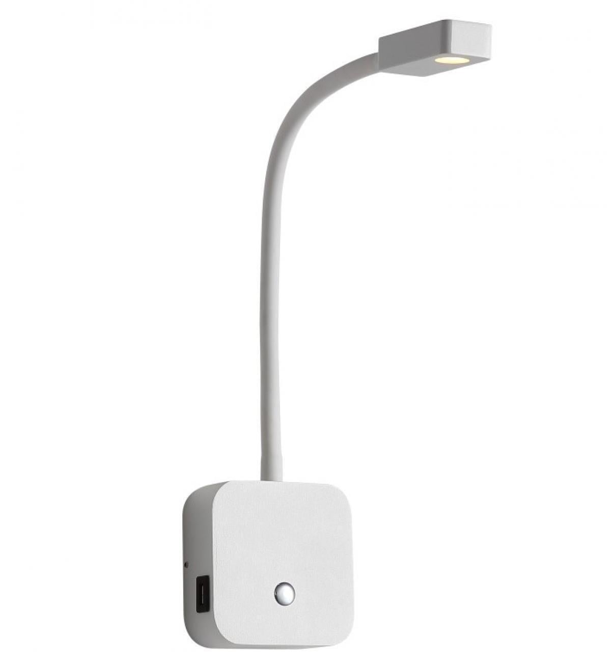 Бра з USB Kloodi Deco WA-SNAKE SQ565 3K WH (11614716)