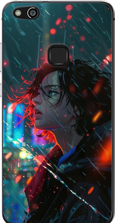 Чехол на Huawei P10 Lite Ночные огни (6096u-896-42517)