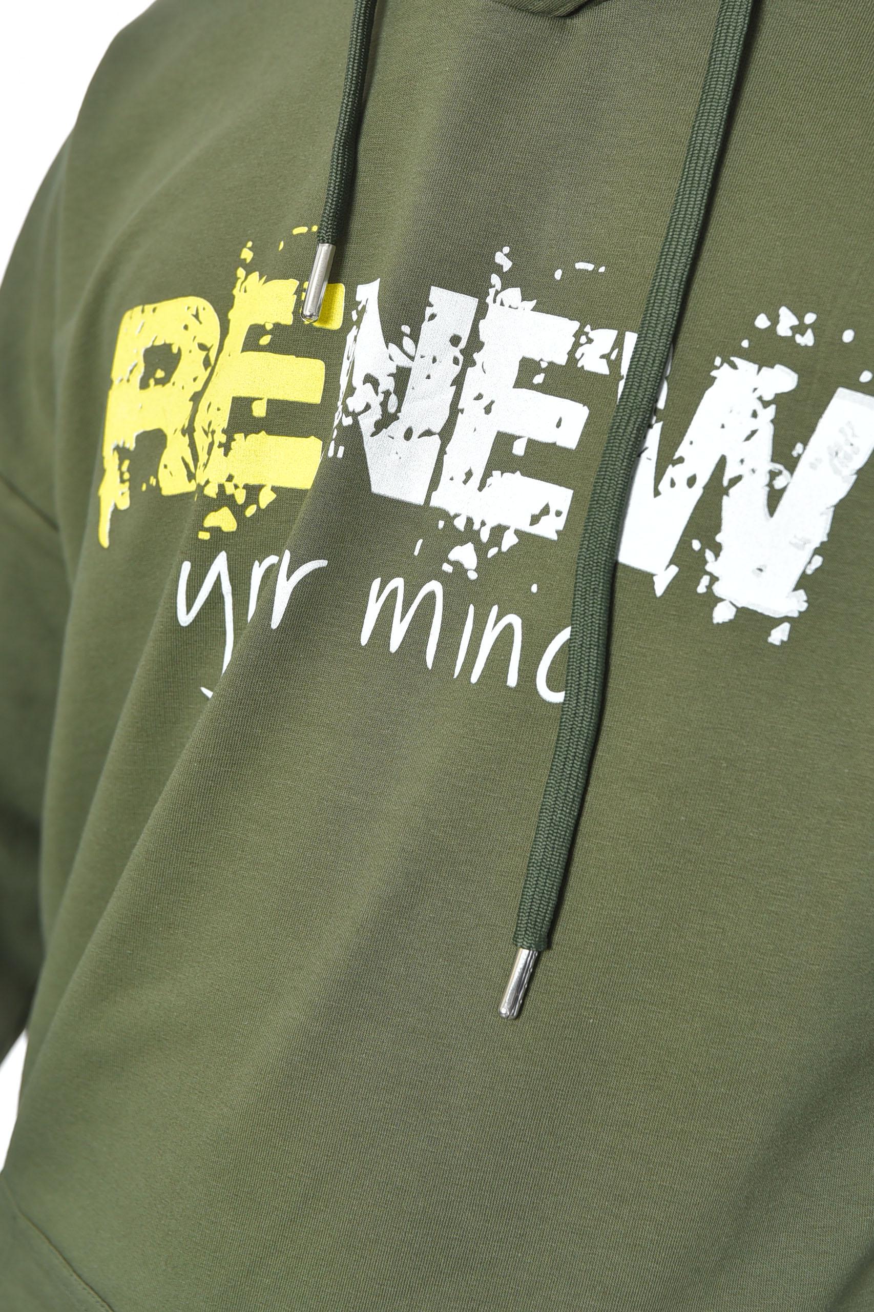 Худи мужское XL Хаки (189675) - фото 4