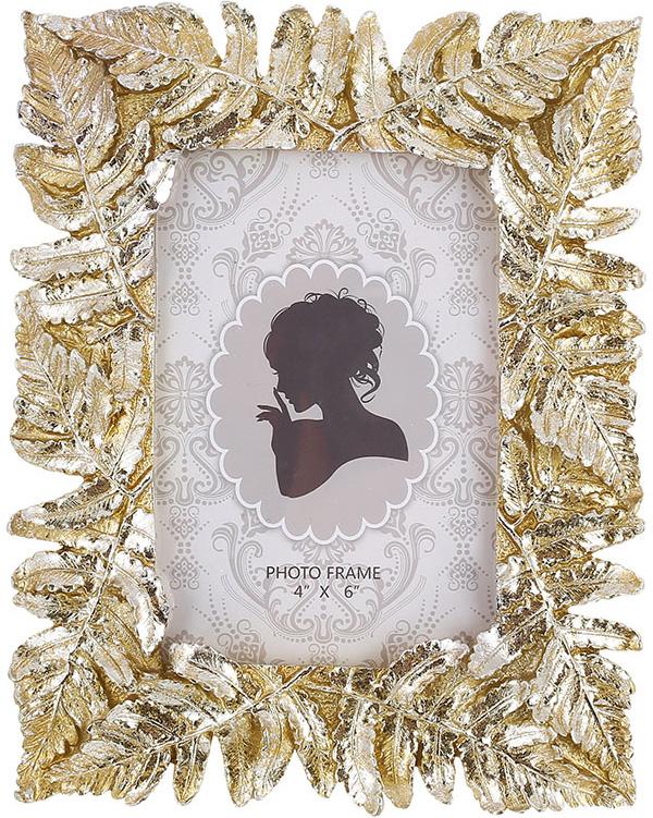Фоторамка Naturelle Листья для фото 10х15 см Серебряный/Золотой (BD-450-947)