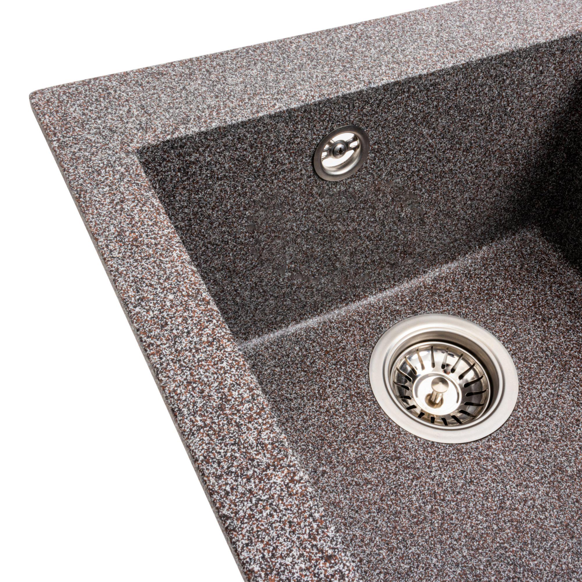 Мийка гранітна для кухні Platinum 4150 SOKIL матова - фото 4 Мийка гранітна для кухні Platinum 4150 SOKIL матова - фото 4