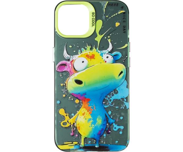 Чехол накладка Gelius Print Case для iPhone 13 / 14, Cow