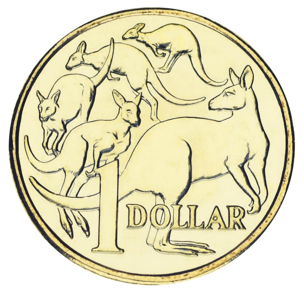 Коллекционная монета Австралия 1 доллар 2023 UNC Кенгуру Чарльз Карл III (М19217)