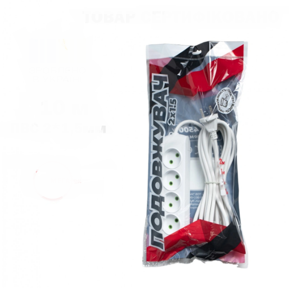 Удлинитель МЕГАтек 4 гнезда 2х1,5 10 м (27309300)