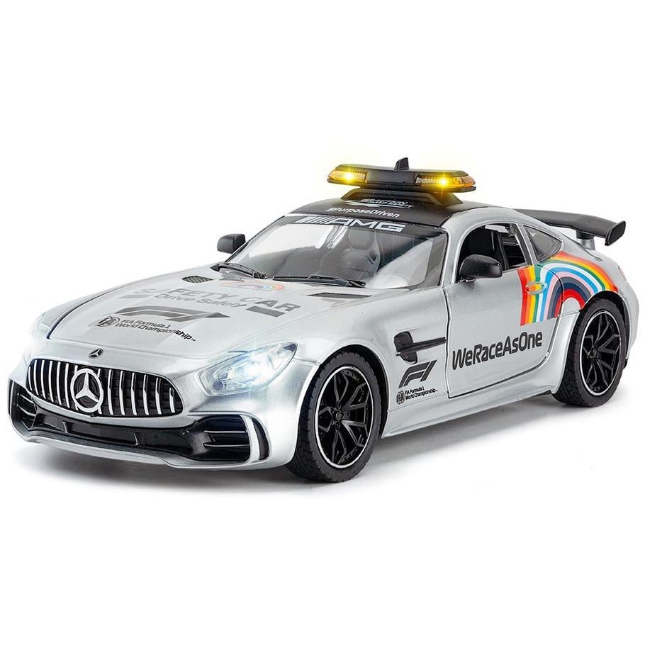 Игрушечная машинка детская металлическая Mercedes AMG F1 Safety Car коллекционная 1:24 (28443785)