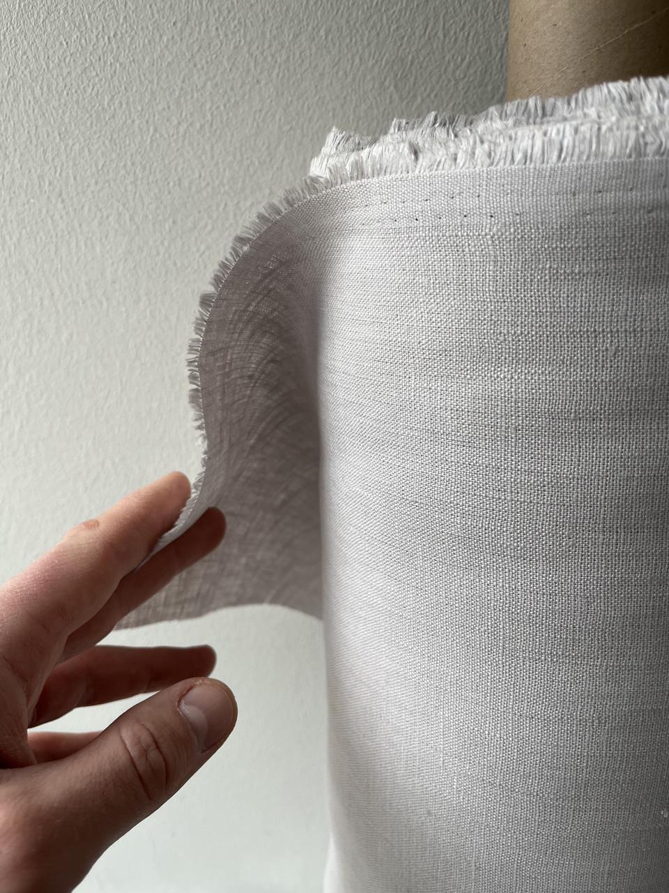 Ткань скатертная LINEN PLUS 100% лен 143 см 530 Светло-серый - фото 7