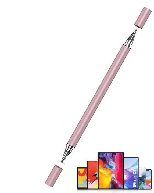 Стилус для малювання двосторонній 2в1 Рожевий - фото 5 Стилус для малювання двосторонній 2в1 Рожевий - фото 5