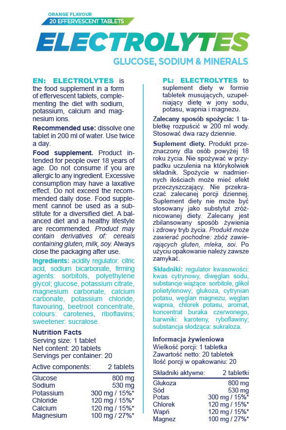 Добавка Electrolytes Orange 20 tabl - фото 2