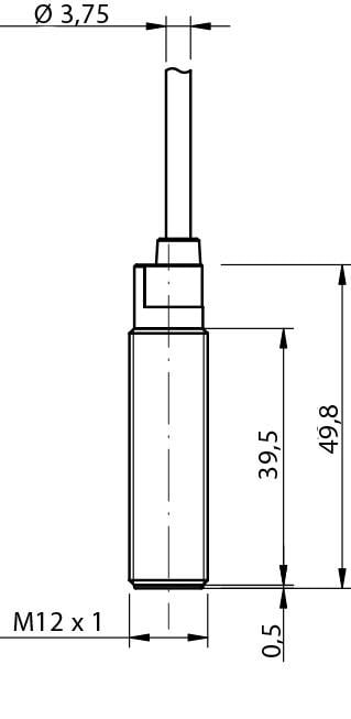 Індуктивний датчик MD. Micro Detectors S.p.A. M12 Sn=4 мм NO/PNP з кабелем 2 м (AM1/AP-3A) - фото 2