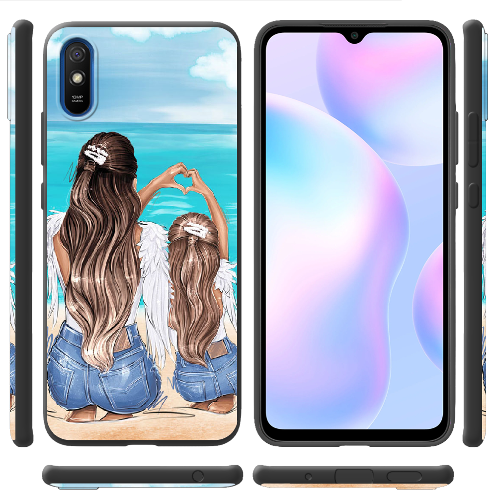 Чехол BoxFace Xiaomi Redmi 9A Family Vacation Черный силикон (40304-up2380-40509) - фото 2