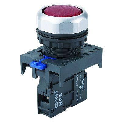 Лампа сигнальна CHINT NP8-D/4 22 мм LED 230 V AC Червоний (667108)