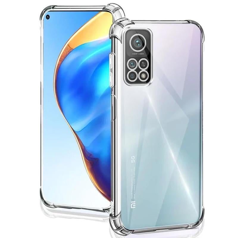 Противоударный TPU чехол GETMAN Ease logo усиленные углы Full Camera для Xiaomi Mi 10T / Mi 10T Pro Прозрачный (Безцветный)