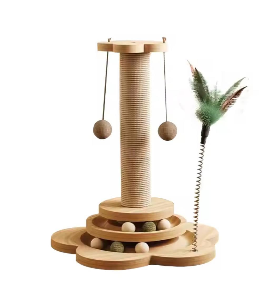 Кігтеточка для кішок з мʼячиками (2661424623)