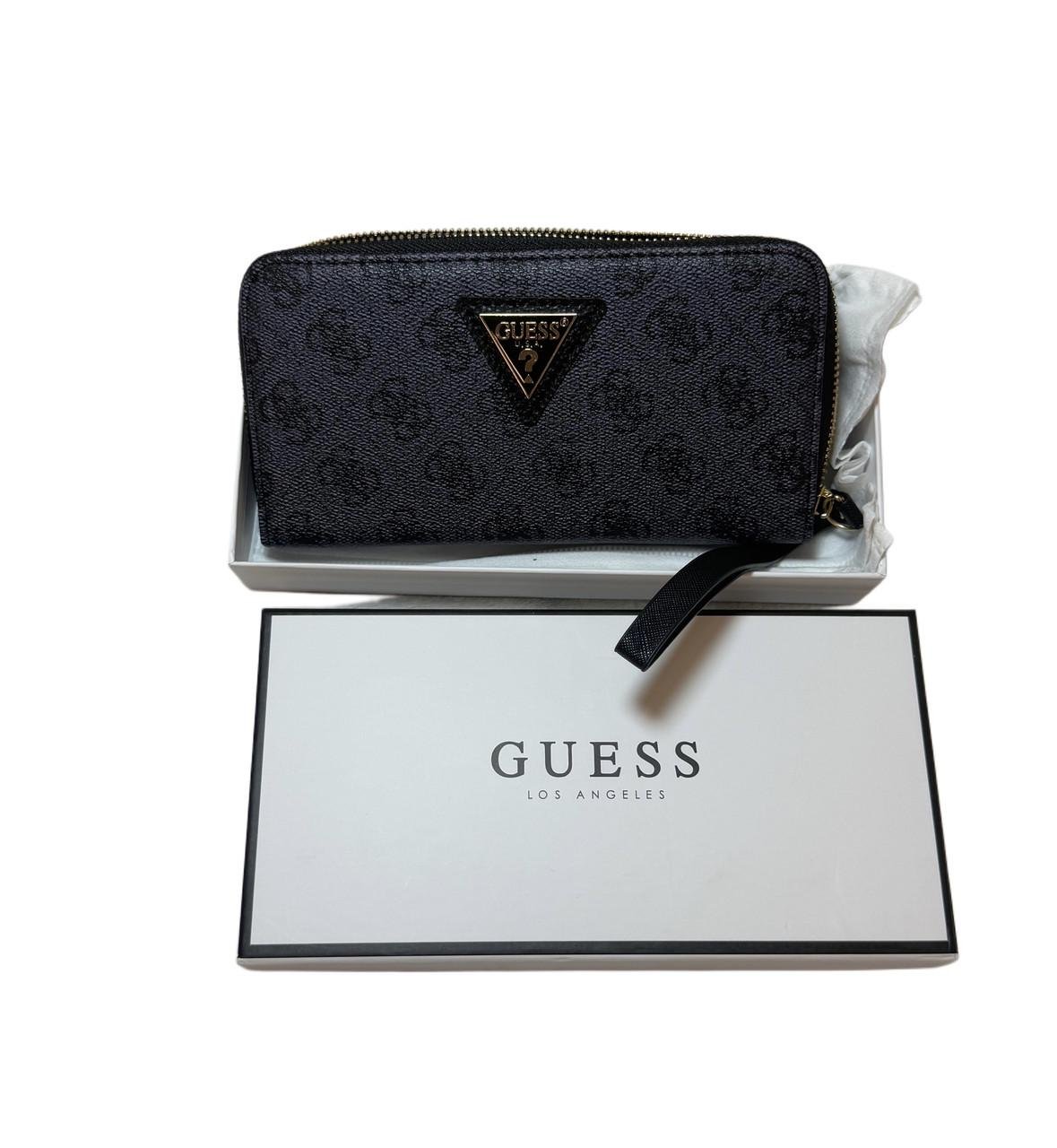 Guess Жіночий гаманець сірого кольору,Жіночий гаманець GUESS з натуральної екошкіри