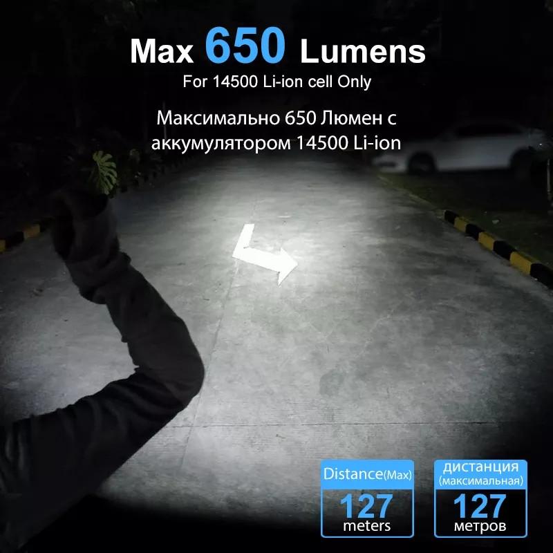 Ручний ліхтар Lumintop Tool AA 2.0 650Lm IPX8 Чорний (000586) - фото 4