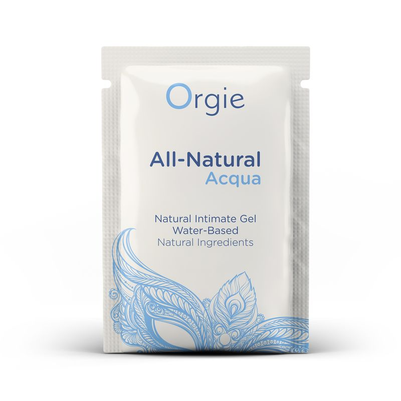 Пробник лубрикант на водной основе гладкий и шелковистый All-Natural Acqua 2 мл