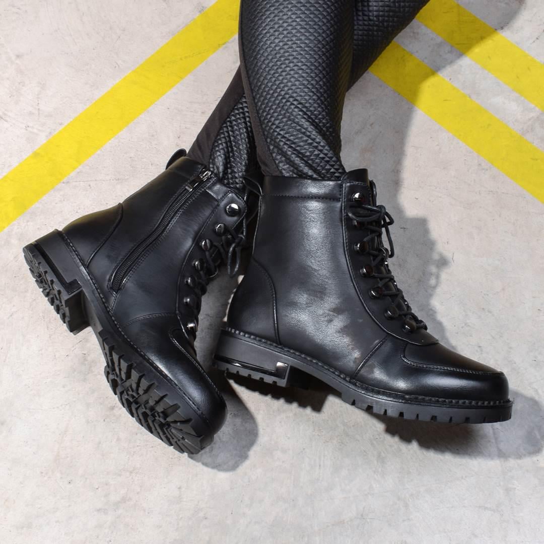 Ботинки женские зимние на шнуровке 324934 р. 38 24 см