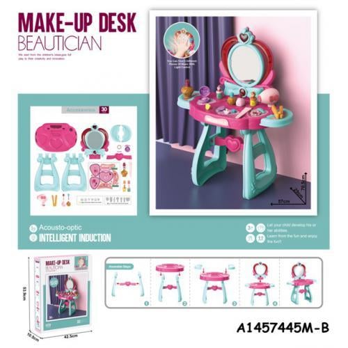 Туалетный косметический столик-трюмо детский 71 см 24 пр. (8221) - фото 2 Туалетный косметический столик-трюмо детский 71 см 24 пр. (8221) - фото 2