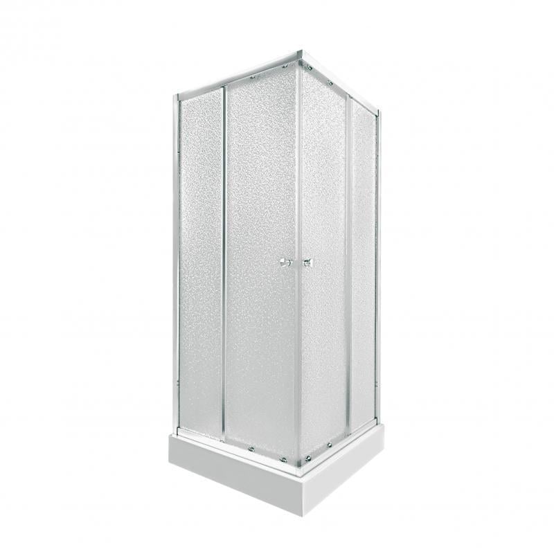 Душова кабіна Q-tap Presto CRM1099SP5 квадратна та піддон Tern 309912C акриловий 90х90 см (25087455)