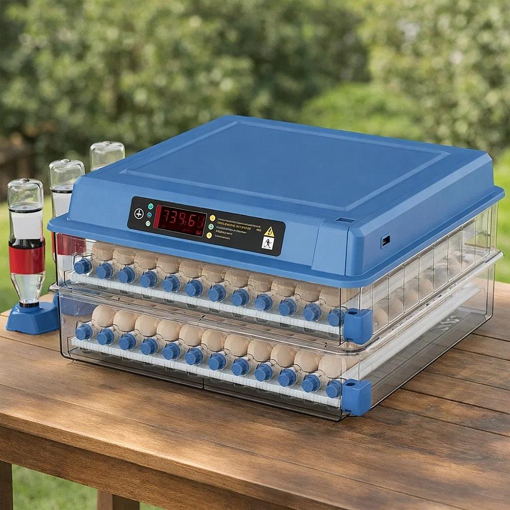 Инкубатор автоматический Vertis с роликовым переворачиванием и автоматическим увлажнением 220/12В на 200 яиц (31986114)