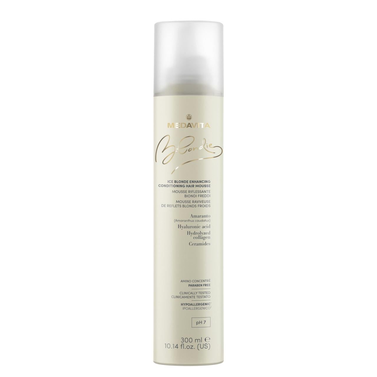 Мусс-кондиционер для холодных оттенков блонда Medavita Blondie Ice Blonde Enhancing Conditioning Hair Mouss (02387)