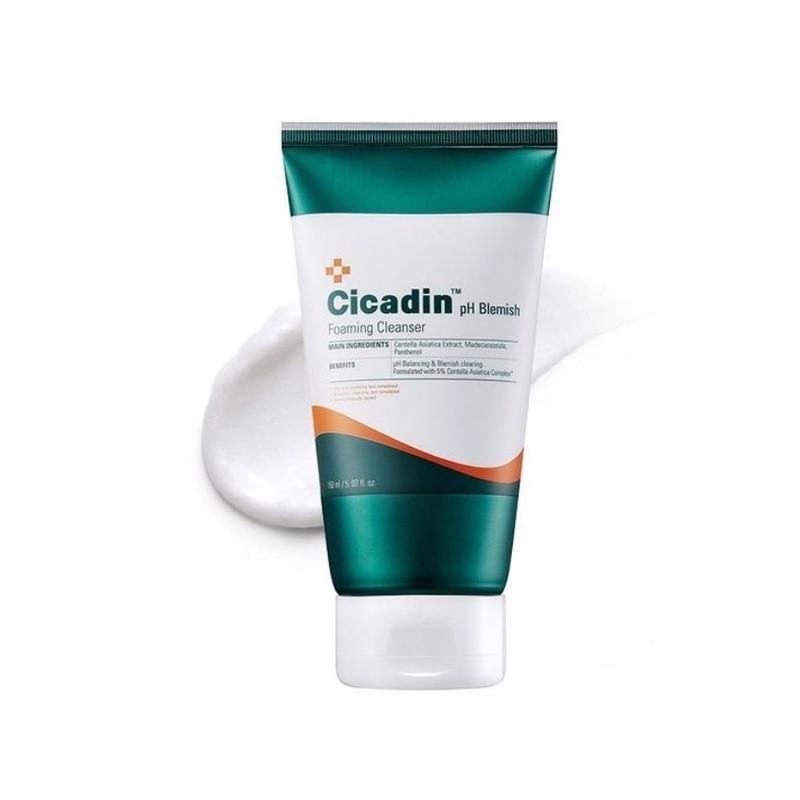 Пенка для умывания успокаивающая с центеллой Missha Cicadin Ph Blemish Foaming Cleanser 150 мл (2863249956)