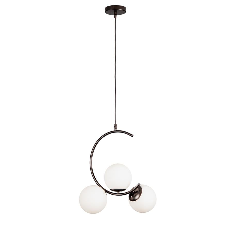 Люстра молекула подвесная Levistella 7529823-3 BK/WH плафоны белые Черный