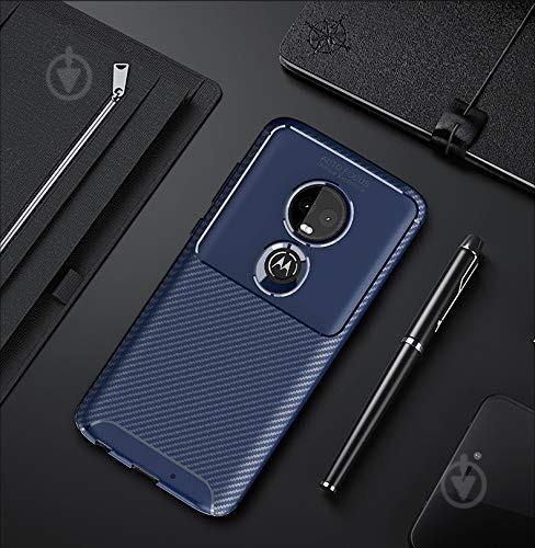 Чохол Carbon Case Motorola G7 Play Синій (hub_ynnF26280) - фото 2