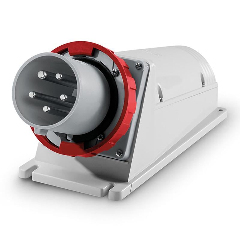 Силовая вилка ДКС Quadro 3P+N+PE 125А 400 В стационарная IP67 (DIS245M12597)