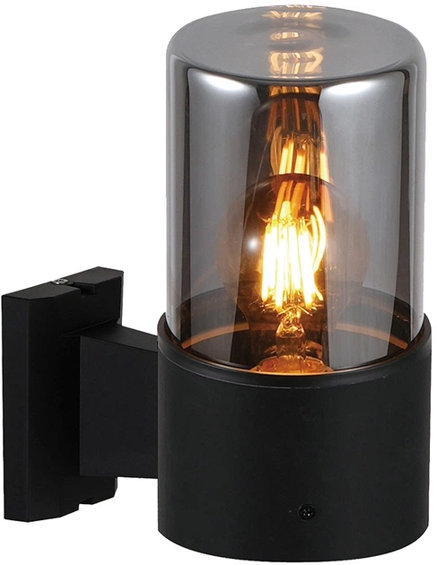 Светильник фасадный Eurolamp DECO R под лампу Е27 IP54 Черный (BRA-1xE27DECOR)