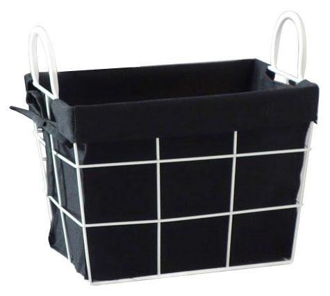 Корзина металлическая Handy Home сетчатая с вкладышем и ручками 31х22х29 см (TG-03M)