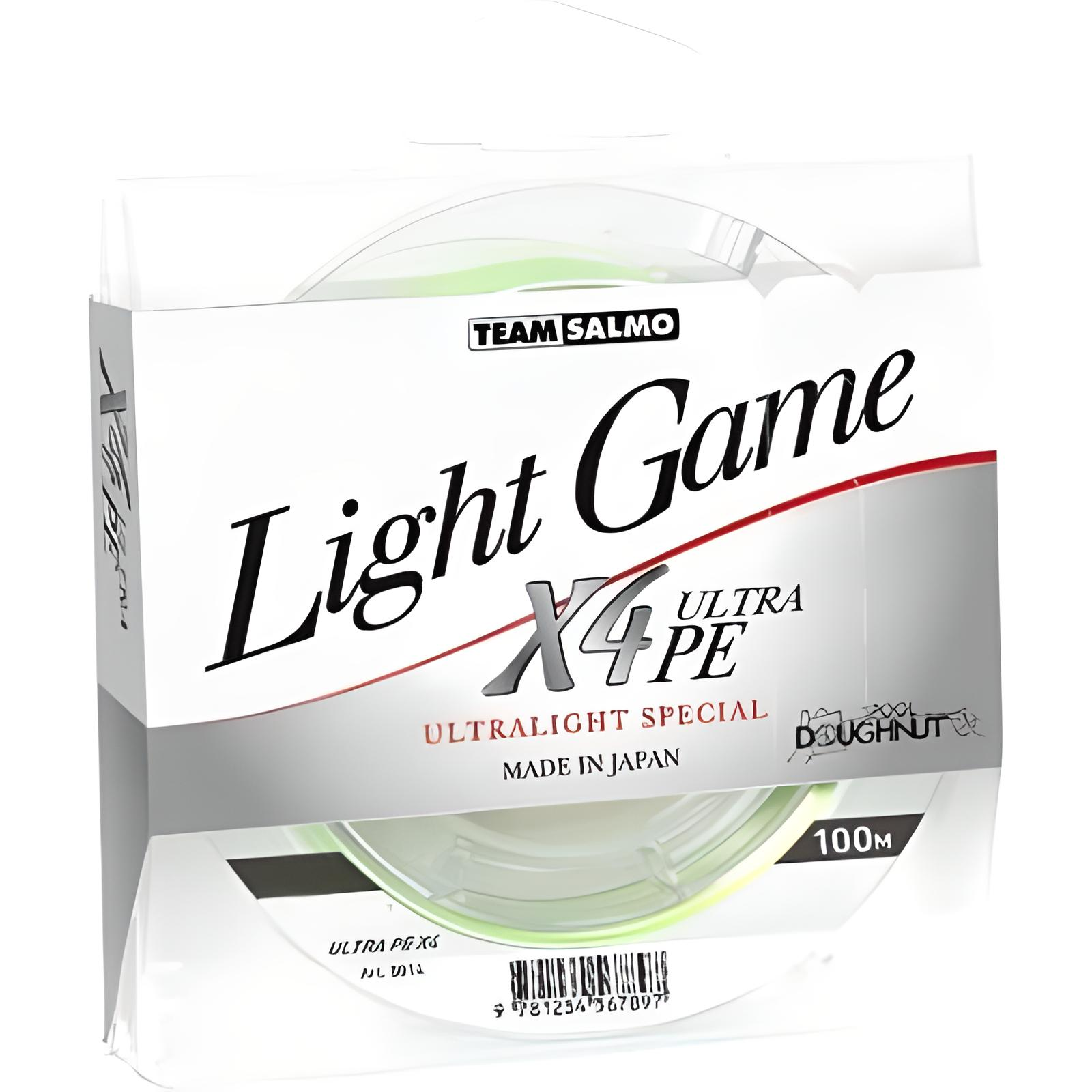 Шнур TEAM SALMO LIGHT GAME X4 ULTRA PE 100m 0,051мм 2,15кг/5lb