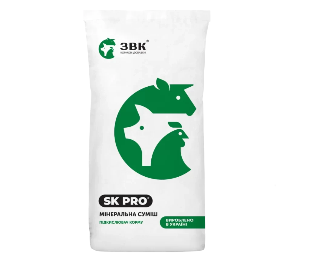 Мінеральна суміш підкислювач корму ЗВК SK PRO 2 кг (2732696127) Мінеральна суміш підкислювач корму ЗВК SK PRO 2 кг (2732696127)