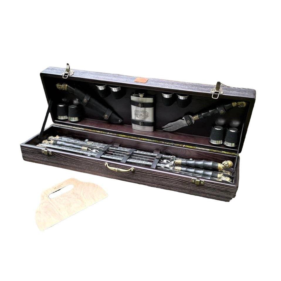 Набір шампурів Gorillas BBQ Козак в дерев'яній коробці