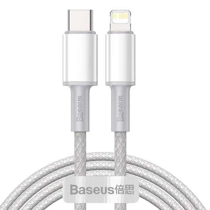 Кабель BASEUS High Density Braided Type-C-Lightning PD 20W/2 м White (CATLGD-A02)