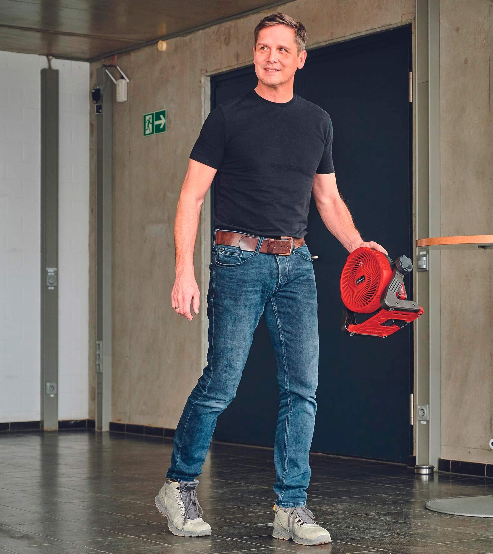 Вентилятор акумуляторний Einhell GE-CF 18/2200 Li 18В PXC 180 мм 1200-2200об/хв. 1,2 кг без АКБ/ЗП (253980) - фото 4