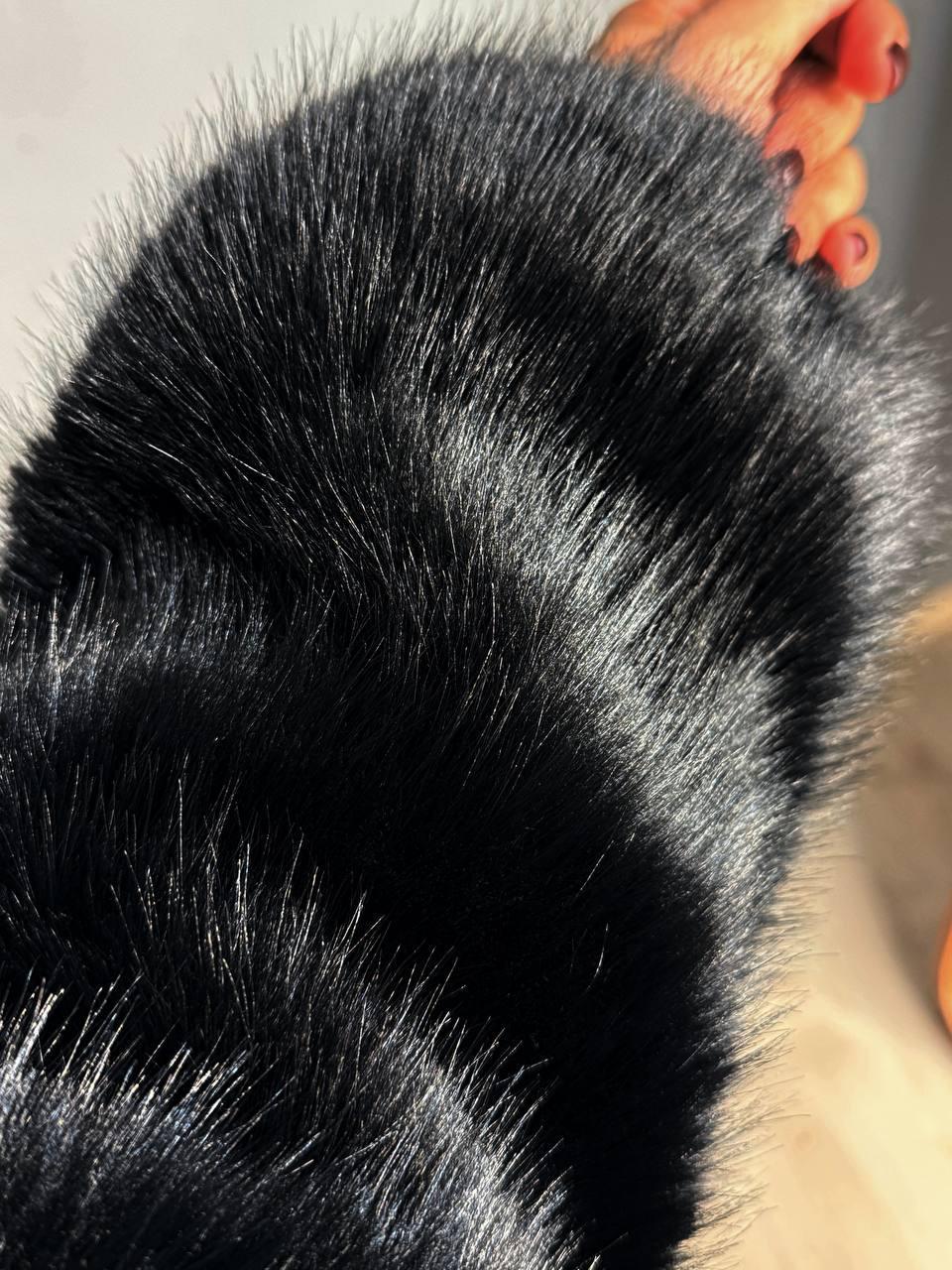 Шуба жіноча Fancy Matinee 5902 оверсайз з кишенями L Чорний (4843) - фото 2 Шуба жіноча Fancy Matinee 5902 оверсайз з кишенями L Чорний (4843) - фото 2