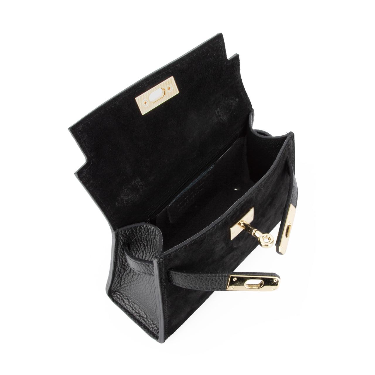 Сумка жіноча замшева Virginia Conti 04011 Чорний (2765513995) - фото 4