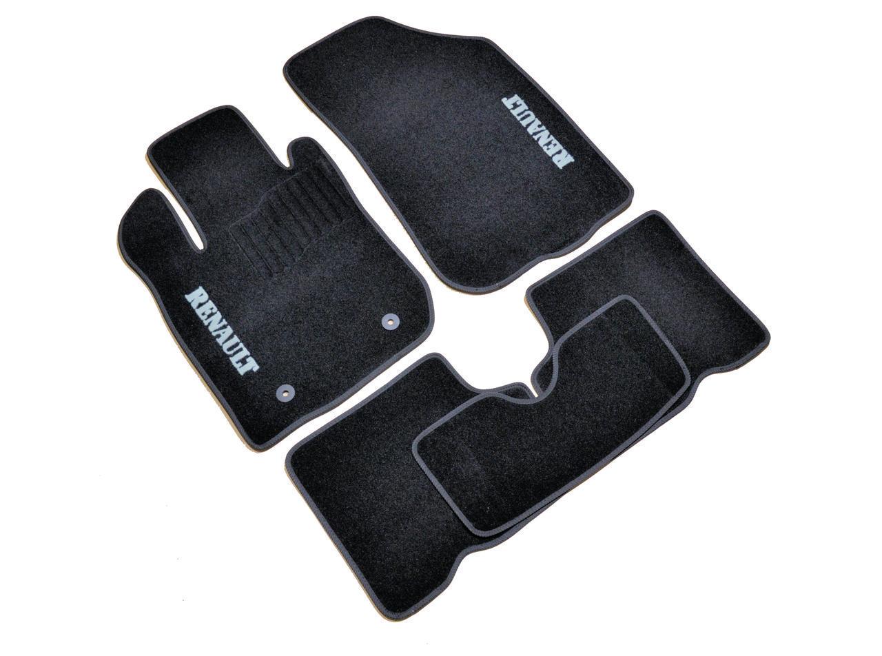 Килимки в салон ворсові для Renault Duster 2010-5 шт. Чорний (1398313027)