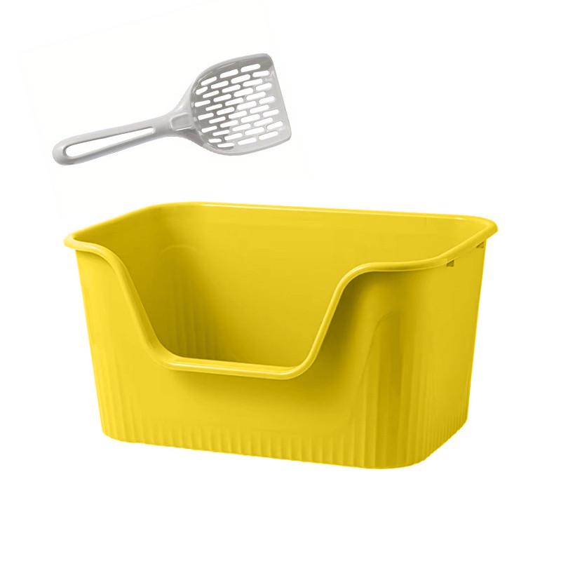Лоток для котів Taotaopets 262207 з лопаткою 40 см Yellow (28525511)