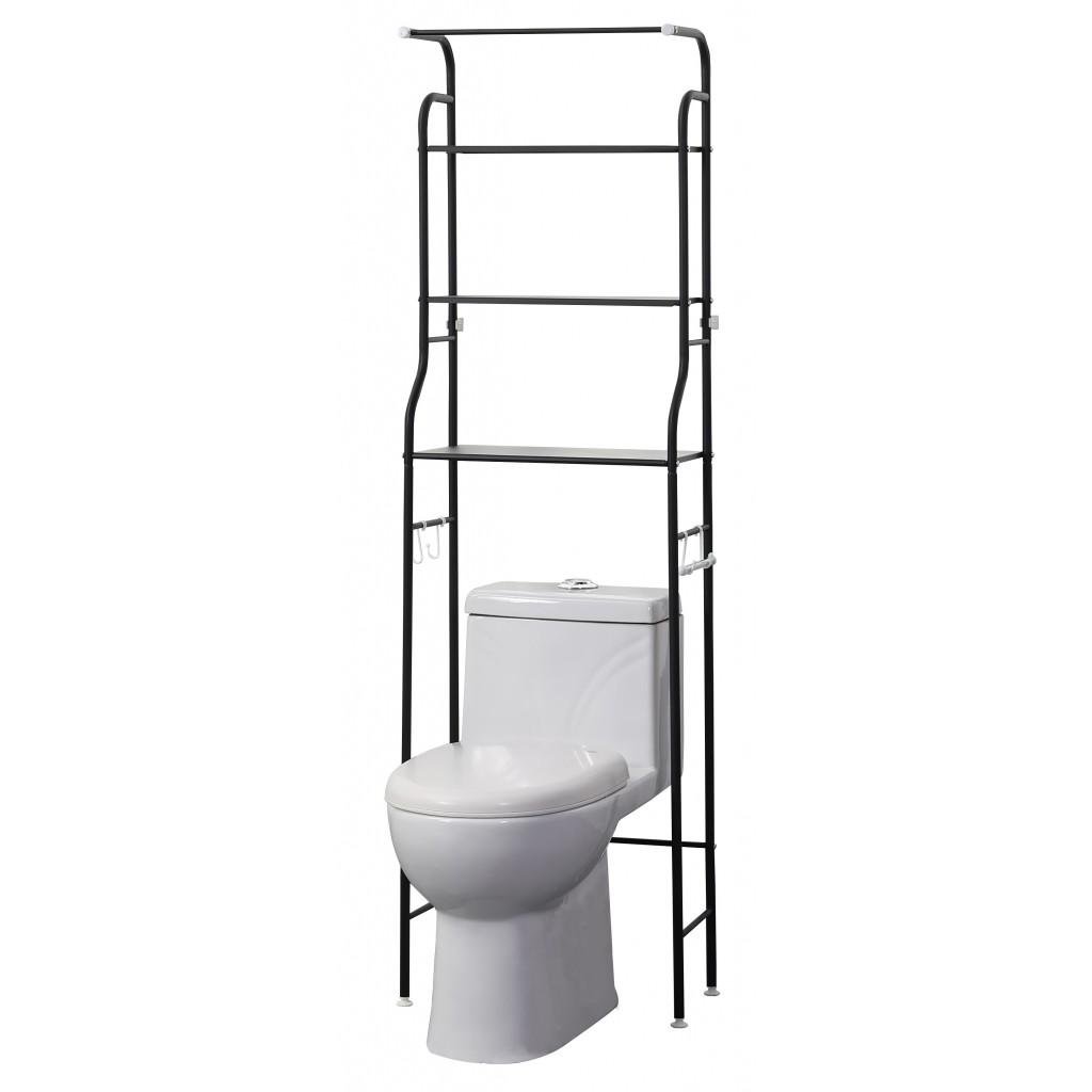 Стелаж над унітазом Bonro B17 Чорний (4240027612)