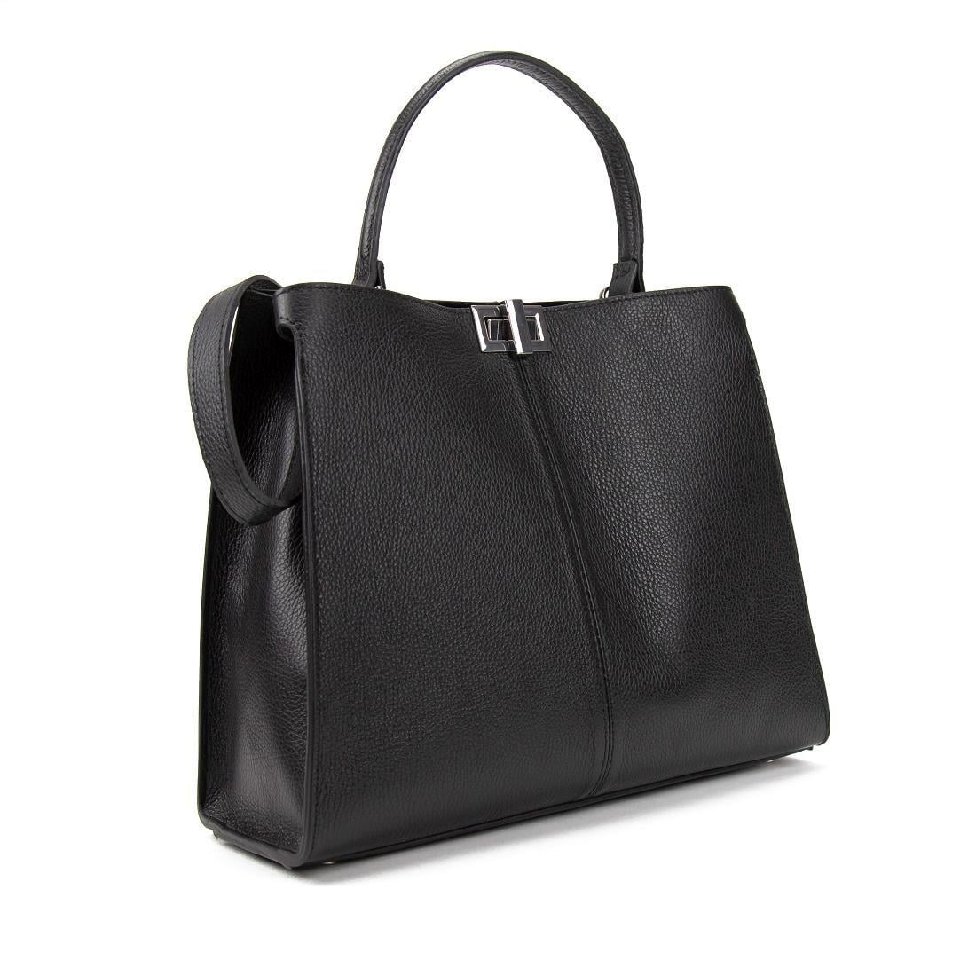 Женская сумка Royal Bag F-IT-7613A кожаная Черный (6204)